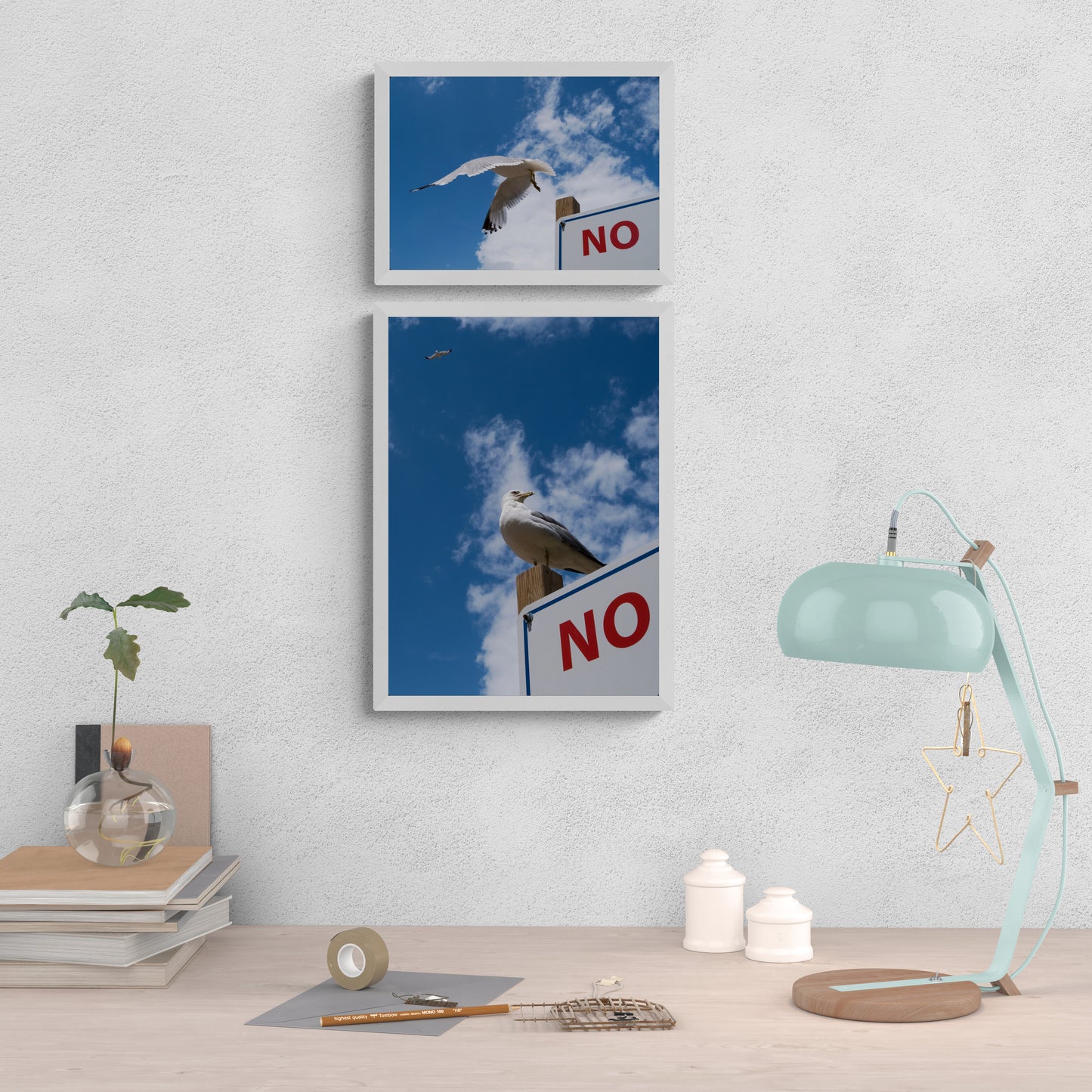 No! 1 - Framed 14" x 19.5"